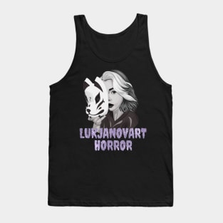 Monochrome LukjanovArt Horror Youtuber Merch Tank Top